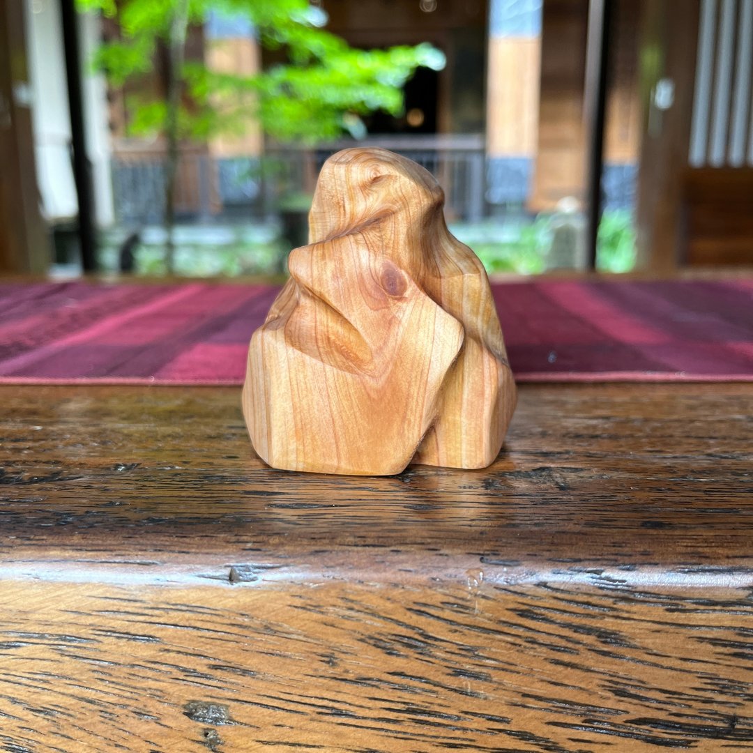 心山系列　得有　家饰摆件　小山水　雕刻件 - 摆饰 - 木头 橘色