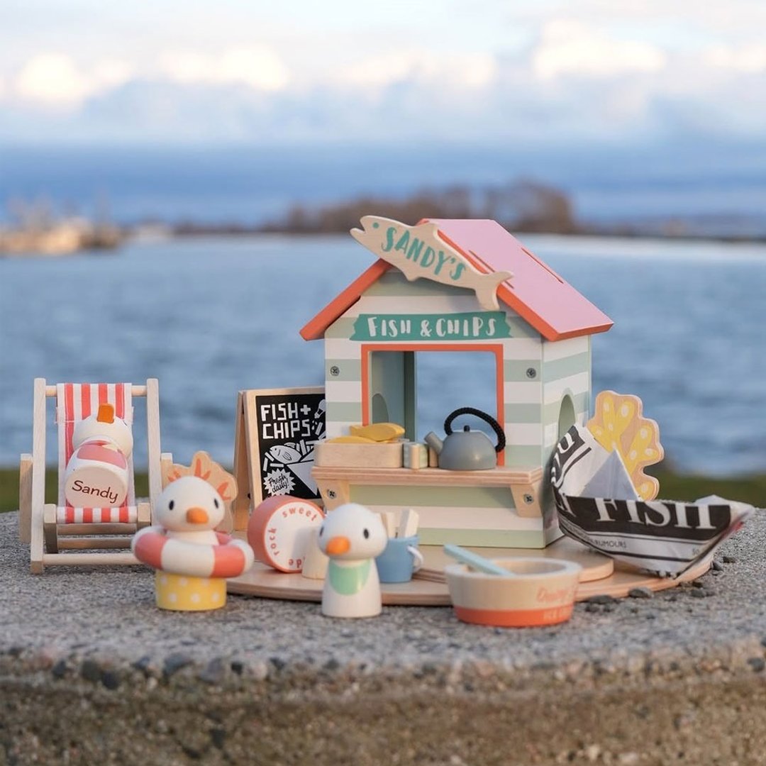 珊迪海滩小屋 - 玩具/玩偶 - 木头 