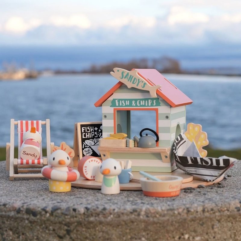 珊迪海滩小屋 - 玩具/玩偶 - 木头 