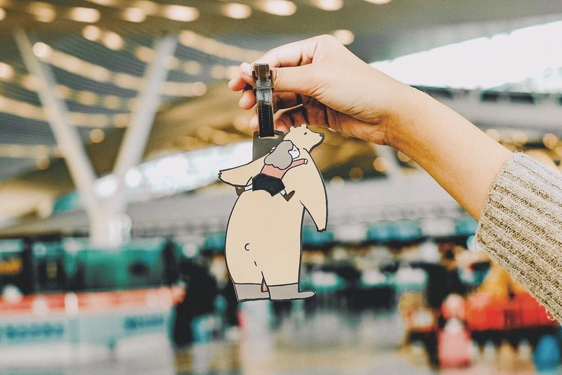 咻咻熊 行李吊牌 - 行李吊牌 - 塑料 