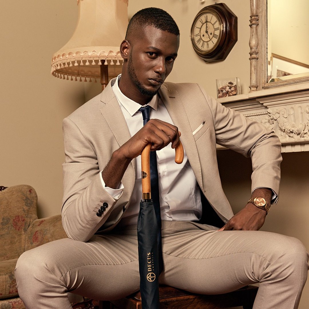 VENTUS 经典泛特伞 - 27英寸绅士伞 黛丽黑 - 雨伞/雨衣 - 聚酯纤维 黑色
