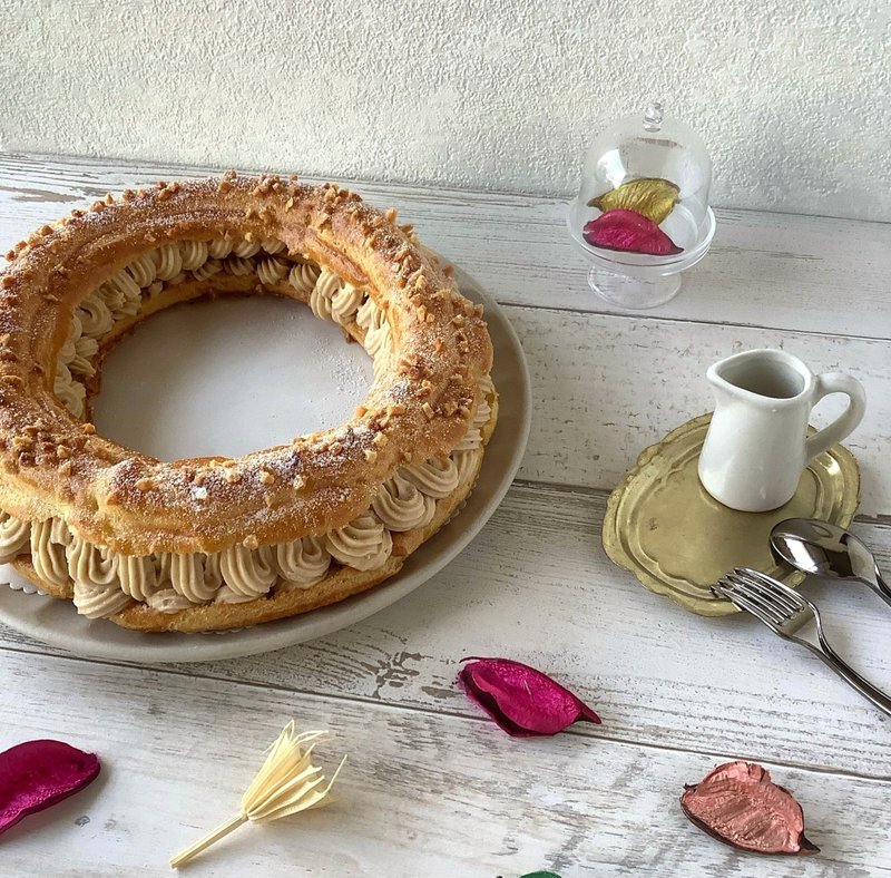 巴黎车轮泡芙 6寸/8寸 - 蛋糕/甜点 - 其他材质 橘色