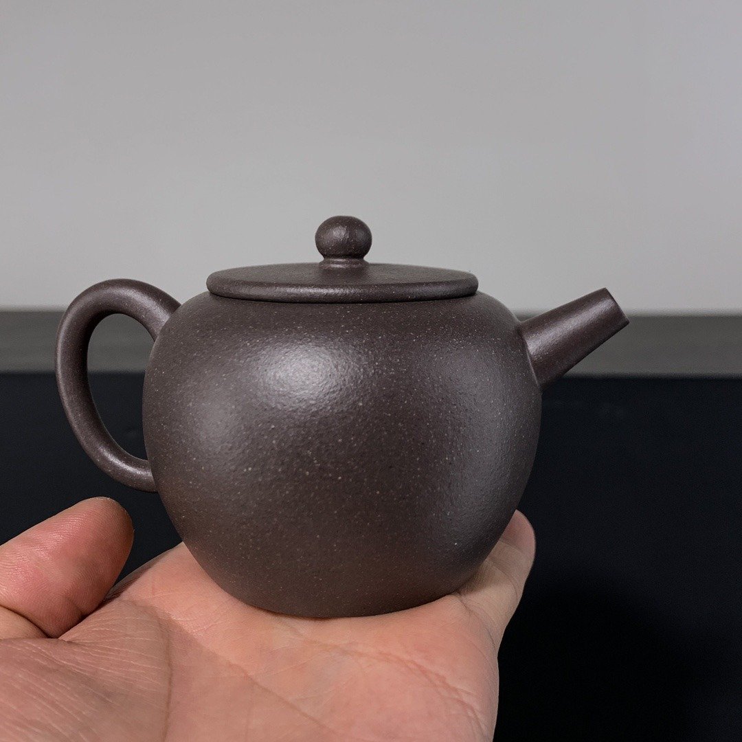 明式巨轮 紫泥 150cc 长嘴直流 造型简约大方 泥料上乘 - 茶具/茶杯 - 陶 灰色