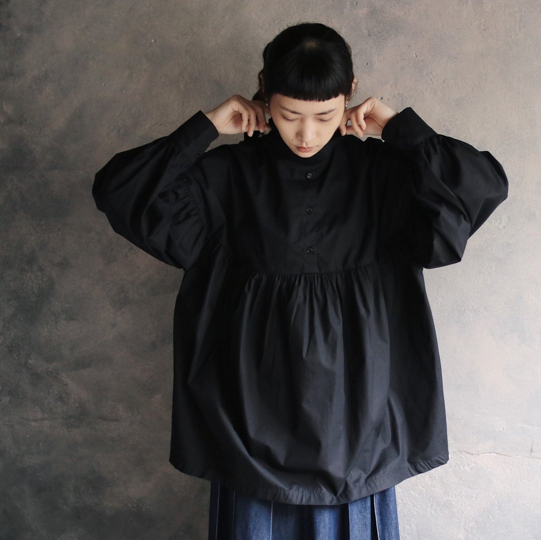 Omake Original / shiki pants - 女装上衣 - 棉．麻 黑色