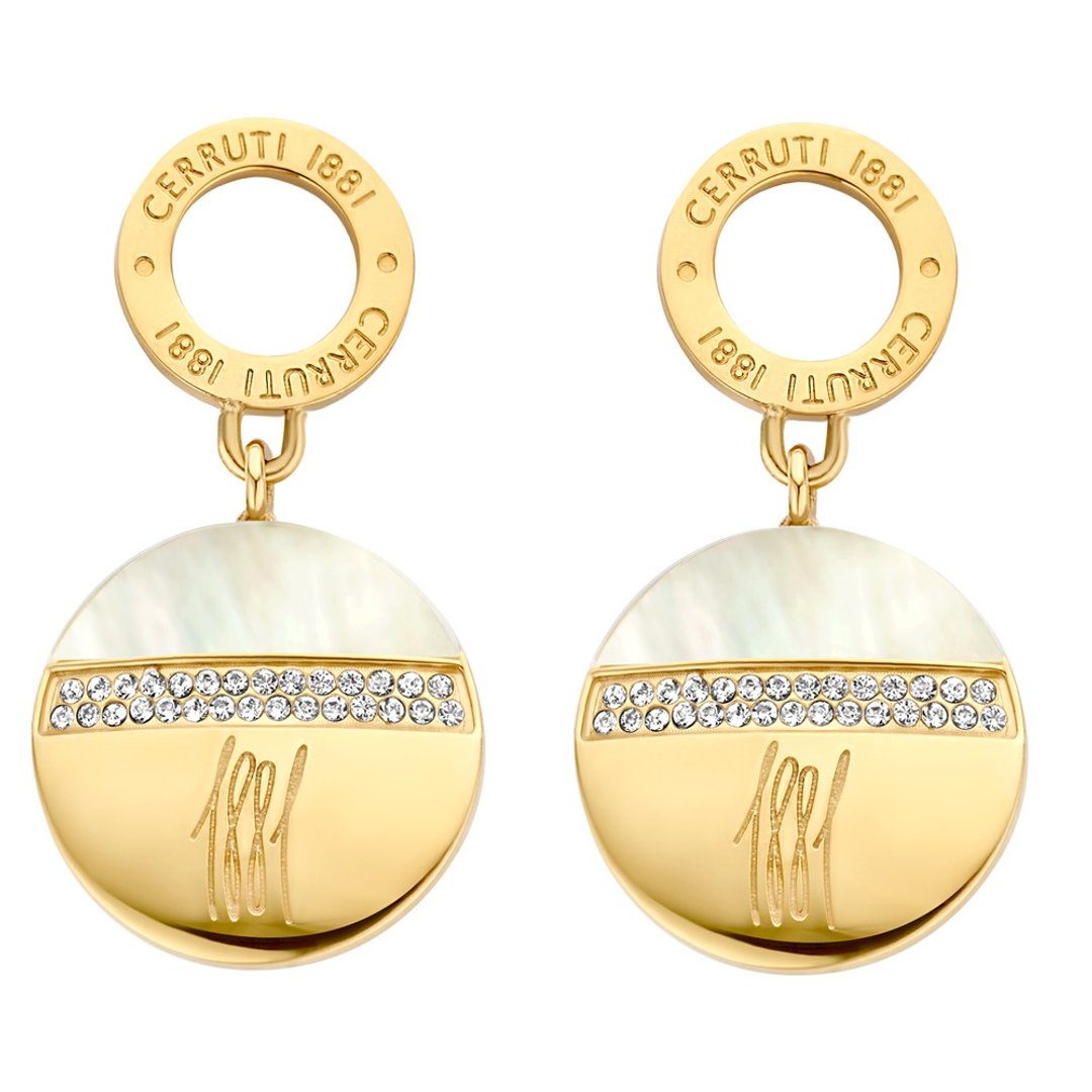 CERRUTI 1881 限量2折 经典FRAGANCIA耳环 全新专柜展示品 - 耳环/耳夹 - 其他金属 