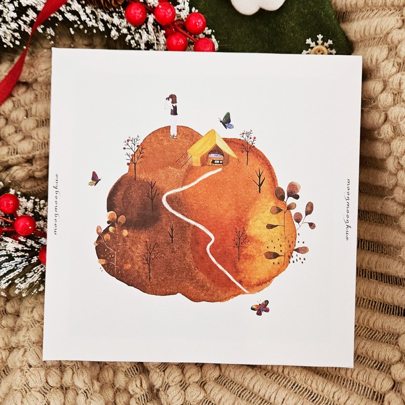 圣诞礼物 无框画  I 走走  插画装饰物 房间咖啡厅 风格提升 - 摆饰 - 其他材质 白色