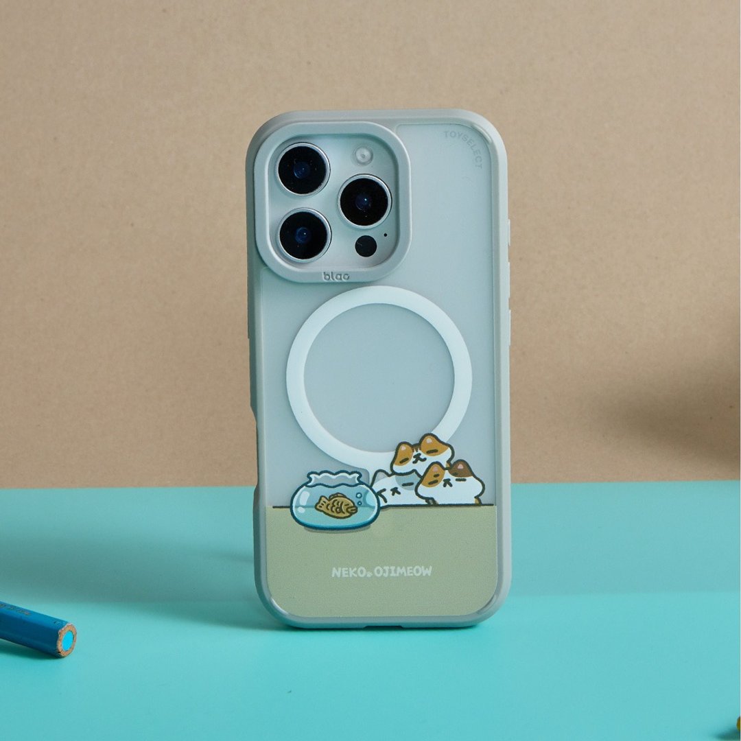 欧吉喵NEKO OJIMEOW想吃鲷鱼烧了极光雾透MagSafe iPhone手机壳 - 手机壳/手机套 - 塑料 多色