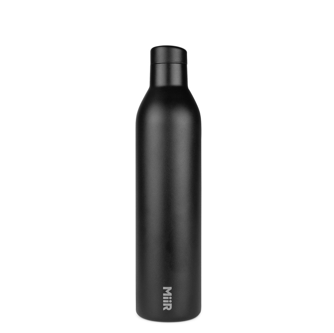 MiiR 双层真空 保温/保冰 酒瓶造型 保温瓶  750ml / 25oz 经典黑 - 保温瓶/保温杯 - 不锈钢 黑色