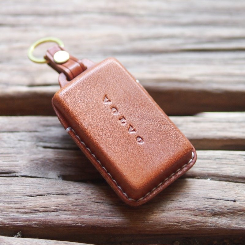 VOLVO 富豪 EX30 EC40 XC40 电动汽车钥匙皮套 日本制牛皮 - 钥匙链/钥匙包 - 真皮 