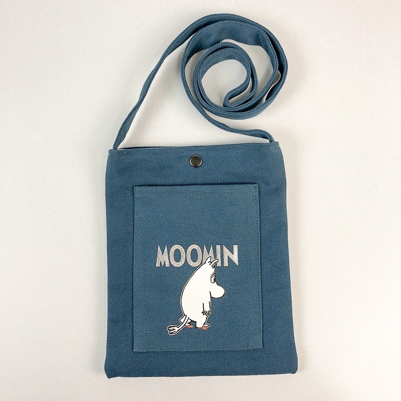 Moomin授权-彩色手机包(青) - 侧背包/斜挎包 - 棉．麻 白色