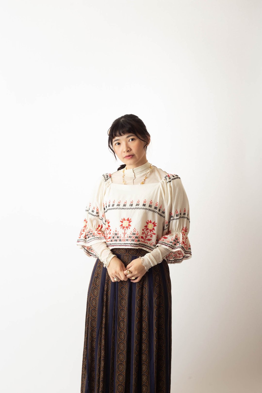 Vintage Tyrolean Top  提洛尔上衣【初恋贩卖所】G363 - 女装上衣 - 棉 