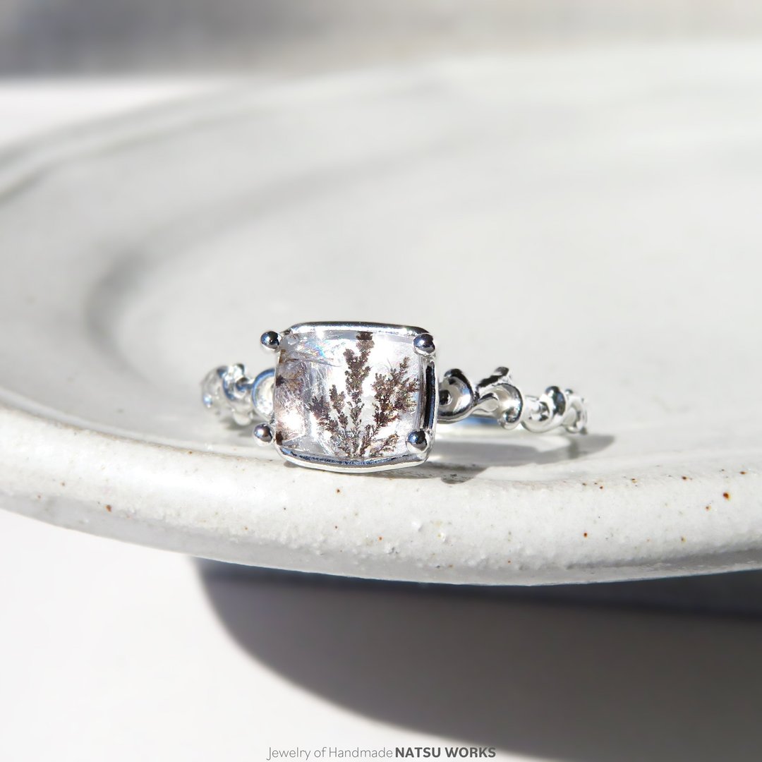 树枝状石英戒指 / Dendritic Quartz Ring 252 - 戒指 - 宝石 多色