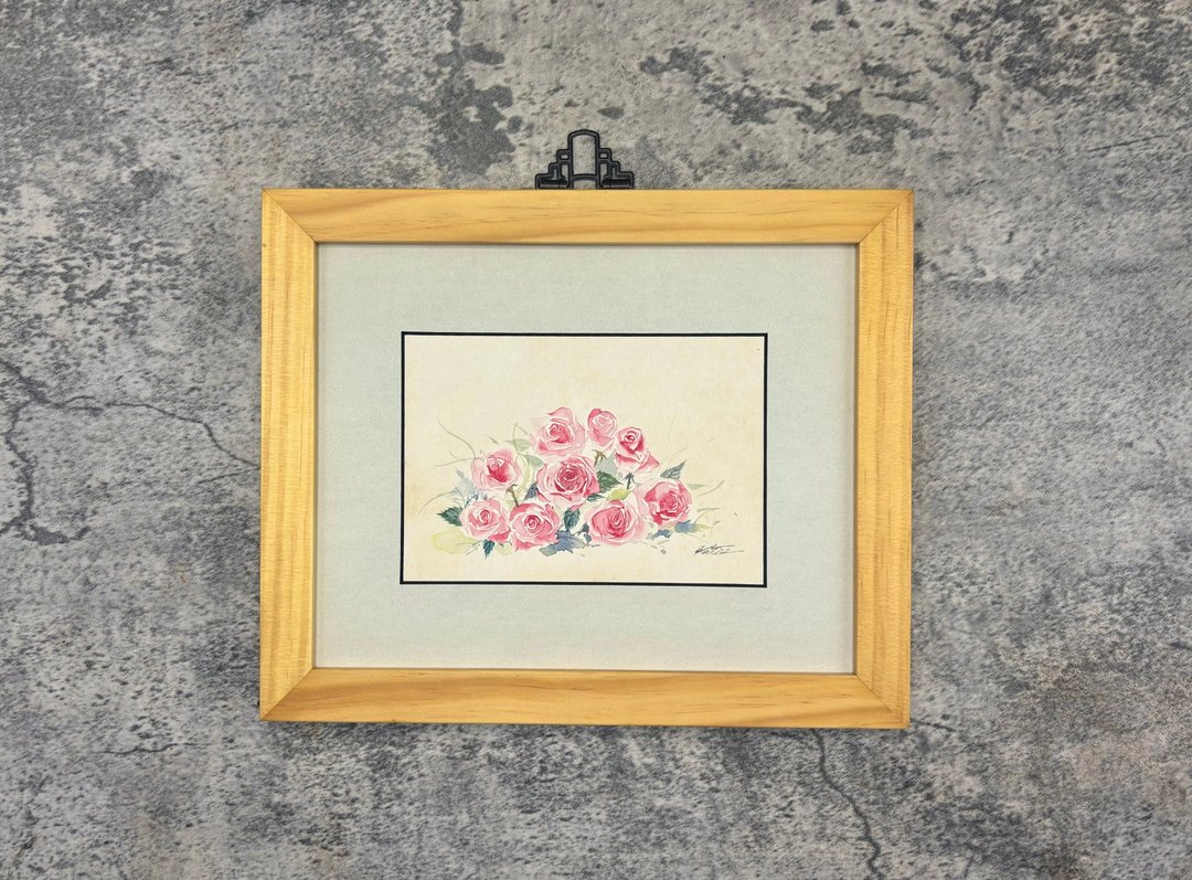 纯手绘水彩玫瑰画 - 摆饰 - 纸 