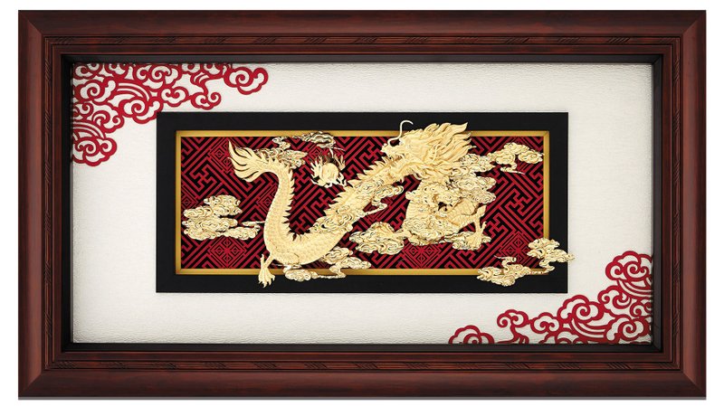 祥龙献瑞│同事升迁、长官升职、开市开业礼物 - 海报/装饰画/版画 - 24k 金 金色