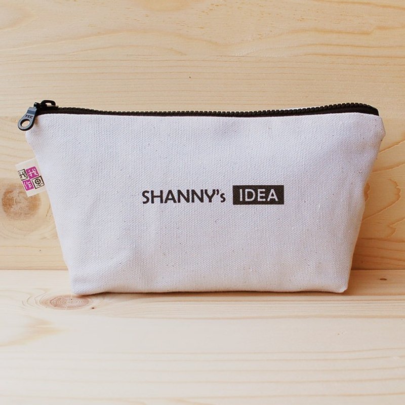 定制化|大笔袋 - 铅笔盒/笔袋 - 棉．麻 白色