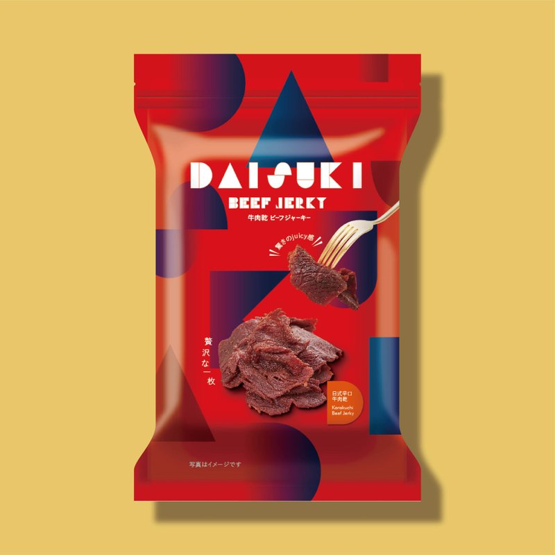【精品肉干】日式辛口牛肉干-轻巧夹链包(150g) - 肉干/肉松 - 新鲜食材 多色