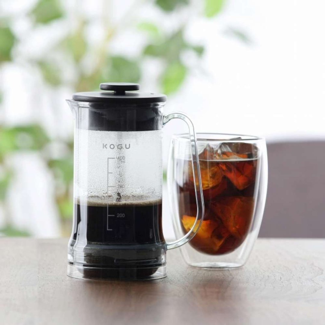 日本 下村工业 日本制KOGU系列耐热法压壶 400ml - 厨房用具 - 不锈钢 灰色