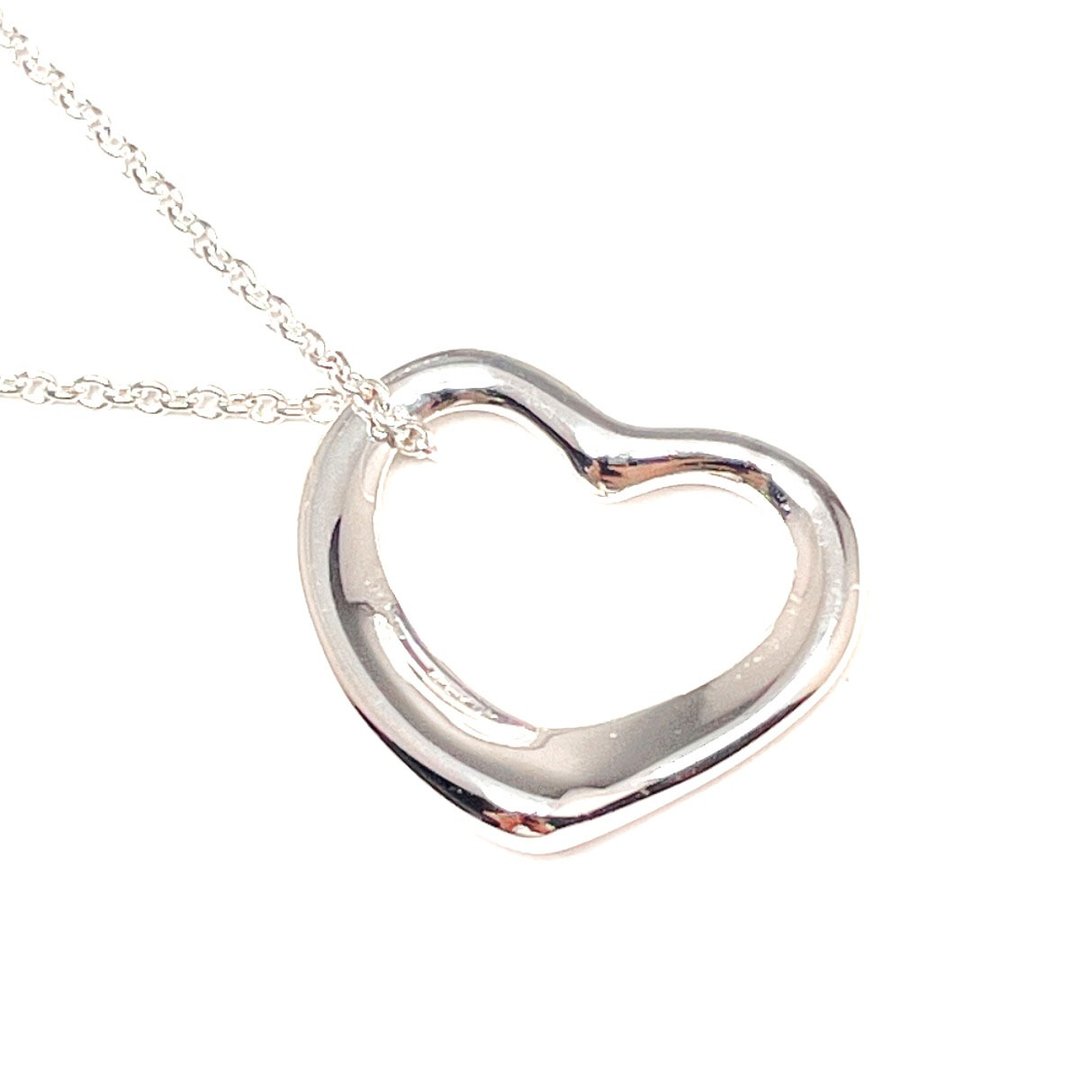 【日本直送．二手美品】蒂芙尼 TIFFANY&Co. 项链 经典isOpen Heart Elsa Peretti 银 925 经抛光处理 - 项链 - 纯银 银色