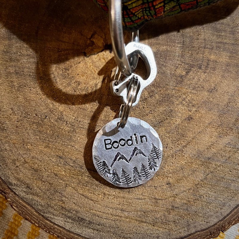 手工定制金属狗牌 宠物名牌 山系04 项圈吊牌 - 订制抱枕/饰品 - 铝合金 