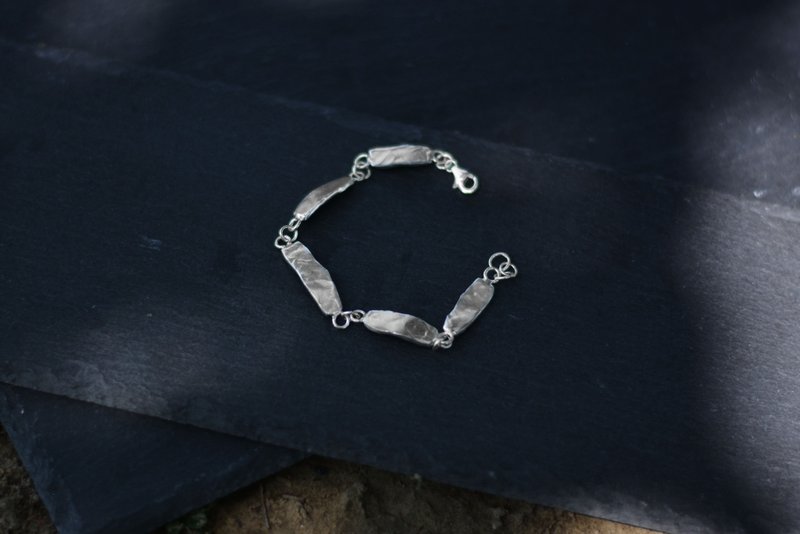 不规则纯银手链 - 手链/手环 - 纯银 银色