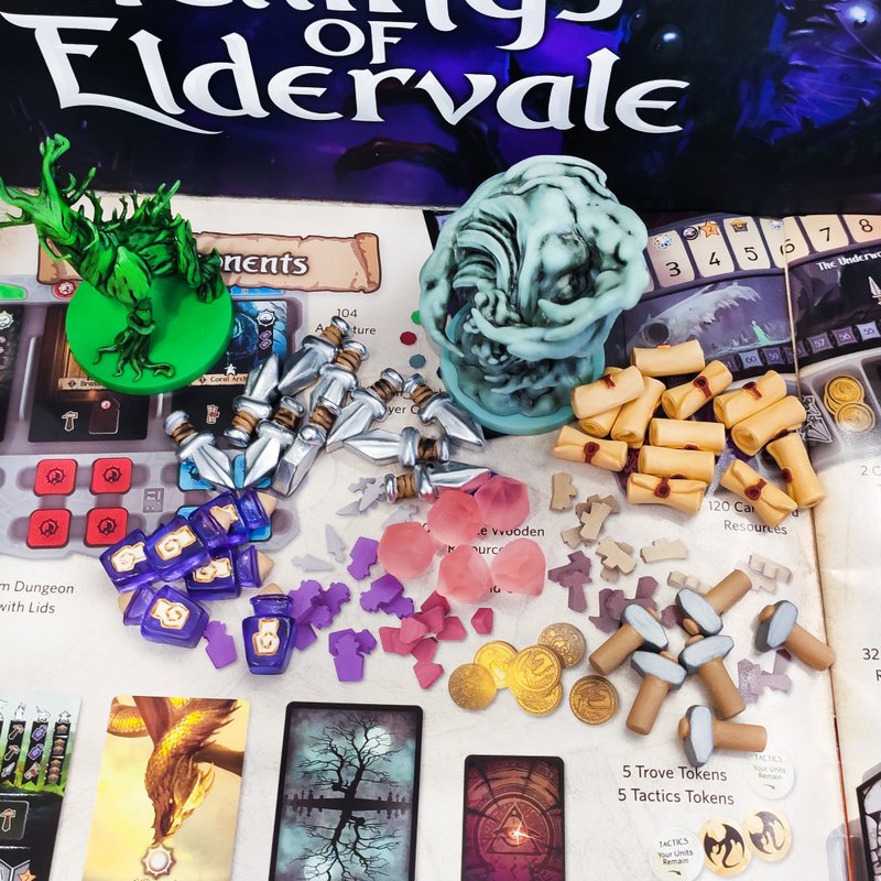 与 Dwellings of Eldervale 棋盘游戏兼容的豪华资源代币。 - 桌游/玩具 - 其他材质 