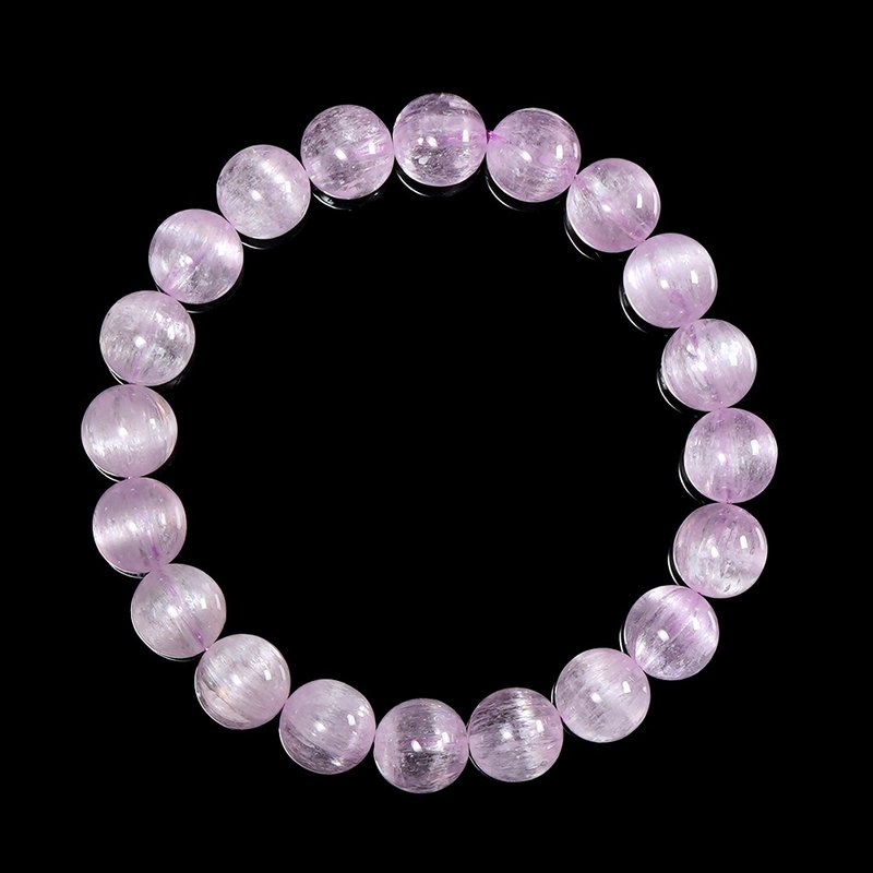 【正佳珠宝】紫锂辉 顶级拉丝猫眼紫锂辉 9.8-10.3mm - 手链/手环 - 半宝石 多色