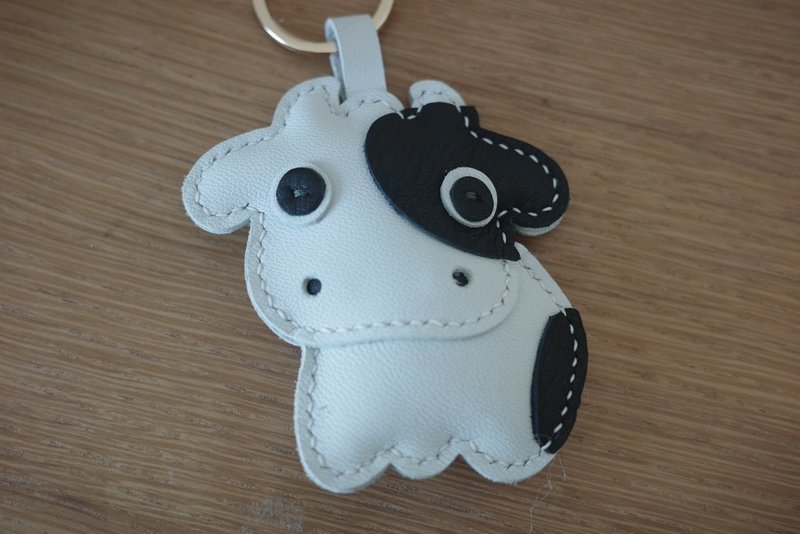 悠游卡-Mimi乳牛 - 吊饰 - 真皮 白色