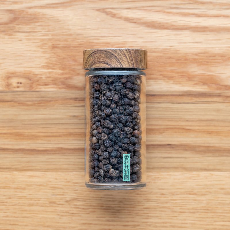 黑胡椒原粒 Black Pepper - 酱料/调味料 - 玻璃 黑色
