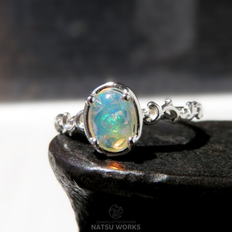 埃塞俄比亚 欧泊石 戒指 / Ethiopian Opal Ring - 戒指 - 宝石 多色