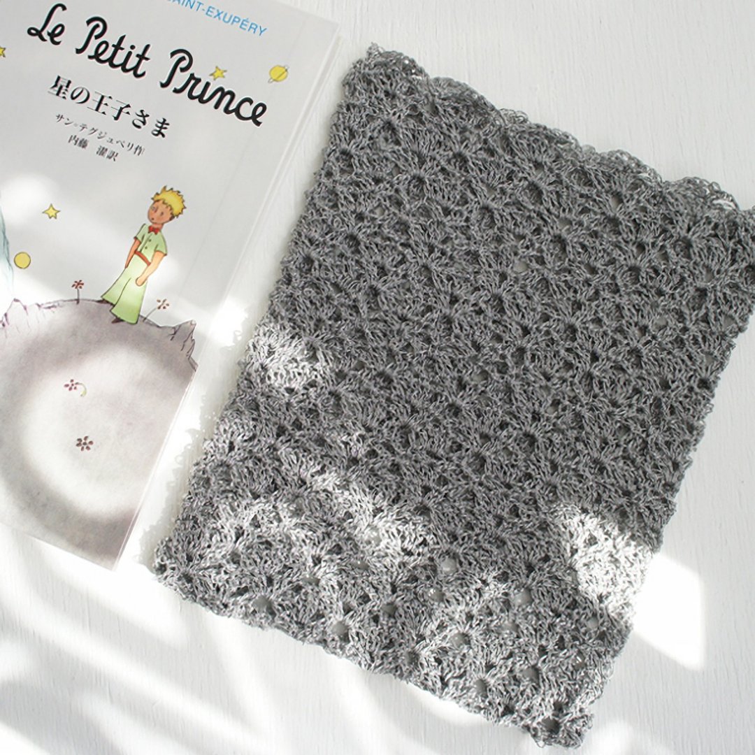 Ba-ba handmade Openwork knitted multi bag No.SB10 - 手提包/手提袋 - 其他材质 银色