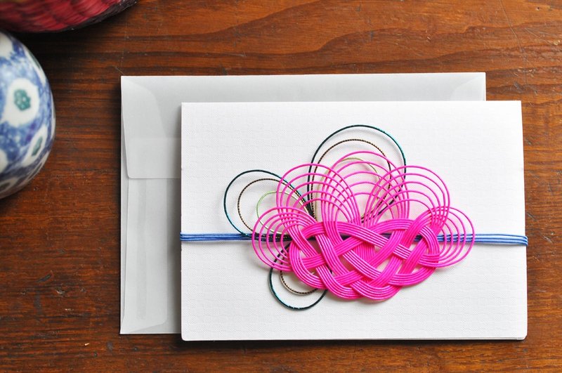 Greeting card - Hana - 6 - 卡片/明信片 - 纸 粉红色