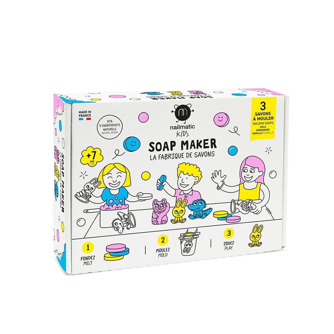 nailmatic Kids DIY 动物肥皂制作礼盒 - 三入一盒 - 玩具/玩偶 - 浓缩/萃取物 多色