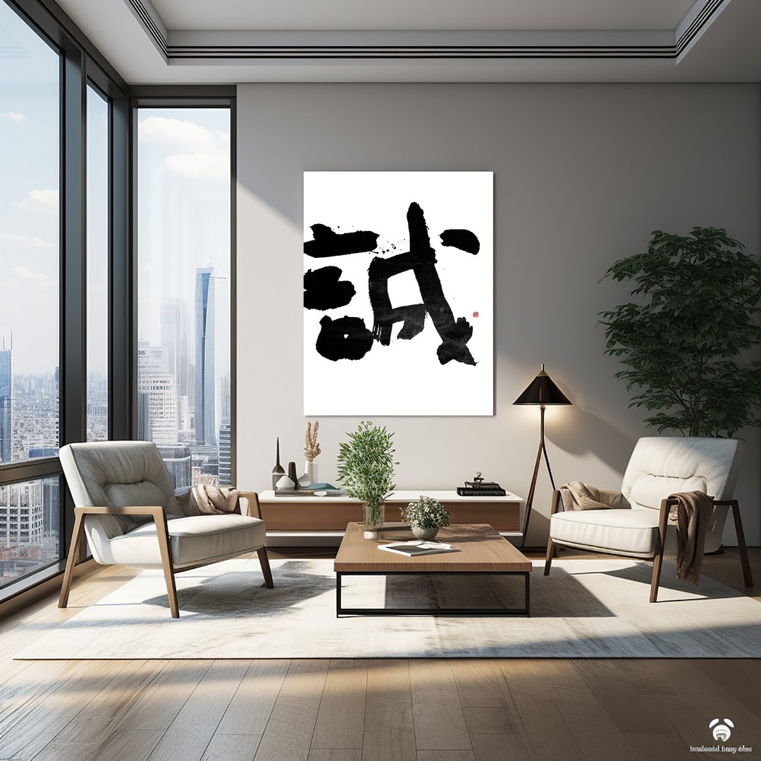 装饰画书法/挂画/室内设计/搬新家 - 海报/装饰画/版画 - 其他材质 黑色