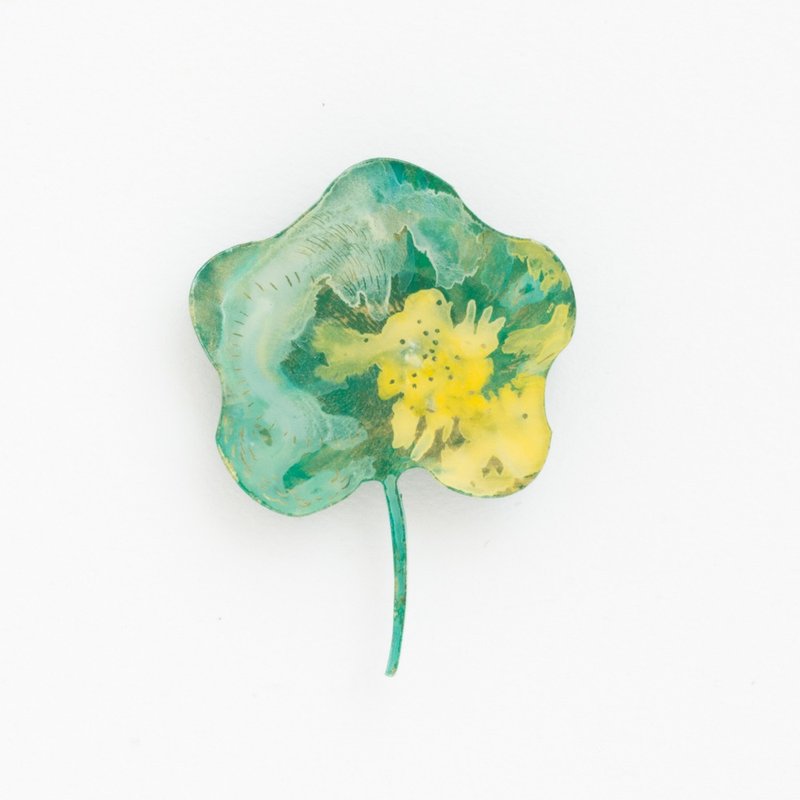 Picture brooch [leaves] - 胸针 - 压克力 绿色