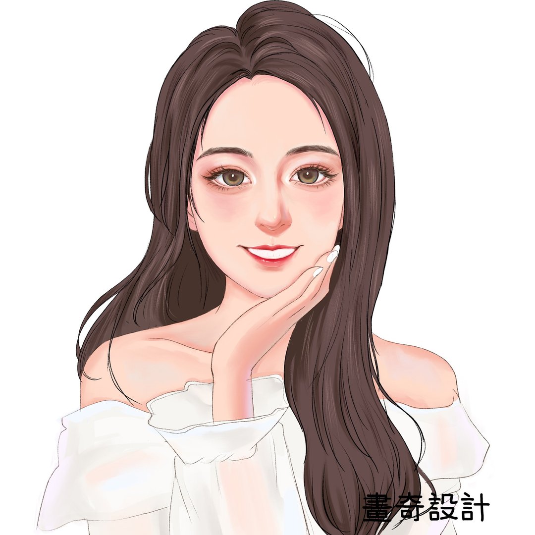 似颜绘 定制化 人像画 微写实风 厚涂 插画 手绘 全家福 情人节 - 订制画像 - 其他材质 
