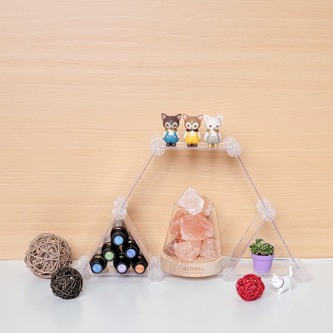 蜂巢展示架-小尺寸版 - 收纳用品 - 塑料 透明