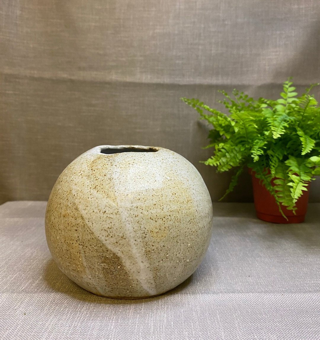 手捏陶瓶花瓶 - 花瓶/陶器 - 陶 