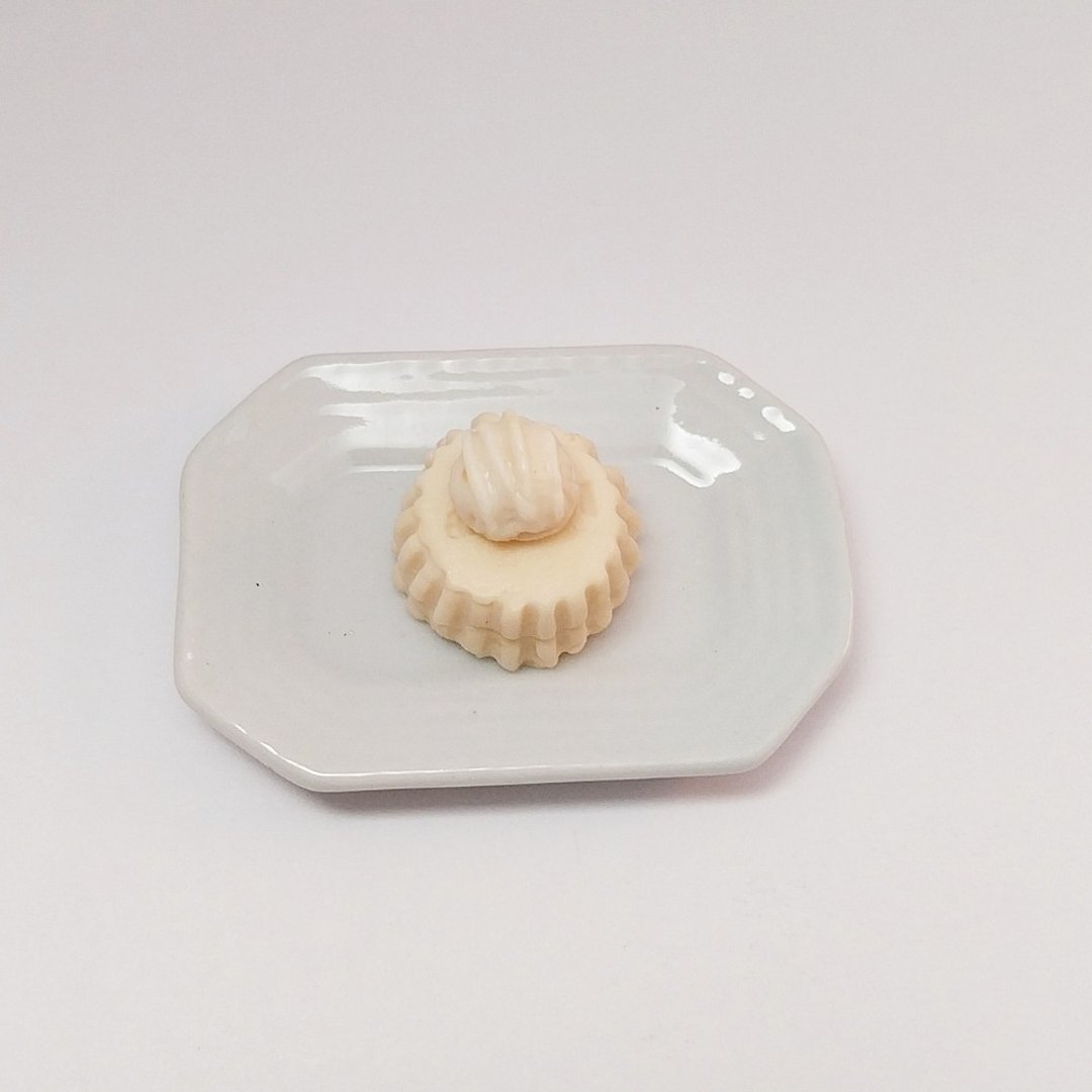 布丁、冰淇淋、香草、微型食物、收藏品、可爱物品、玩具、食物模型 - 摆饰 - 粘土 黄色
