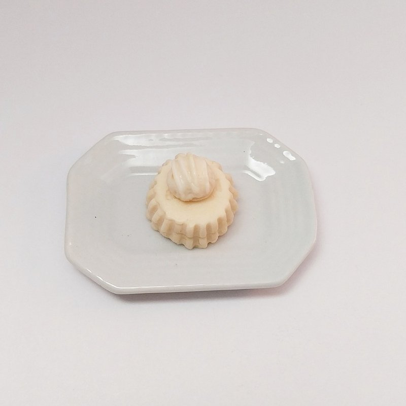 布丁、冰淇淋、香草、微型食物、收藏品、可爱物品、玩具、食物模型 - 摆饰 - 粘土 黄色