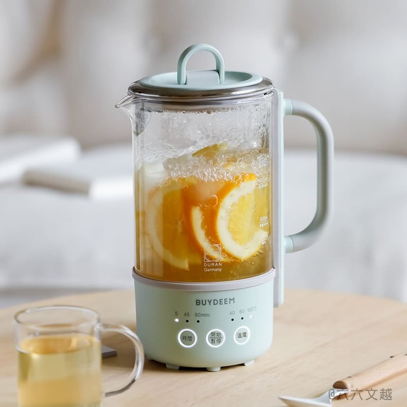 BUYDEEM北鼎多功能随身萃取烹煮壶 600ml 茶/汤/咖啡萃取 - 茶具/茶杯 - 玻璃 绿色