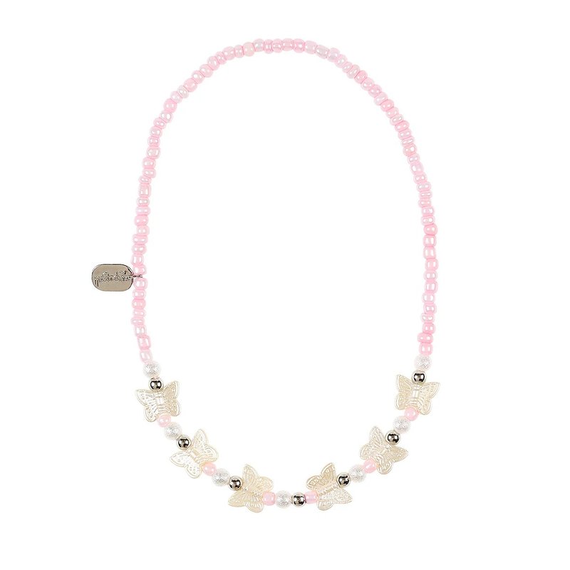 荷兰 Souza 欧拉粉珠蝴蝶结项链 - 项链 - 聚酯纤维 粉红色
