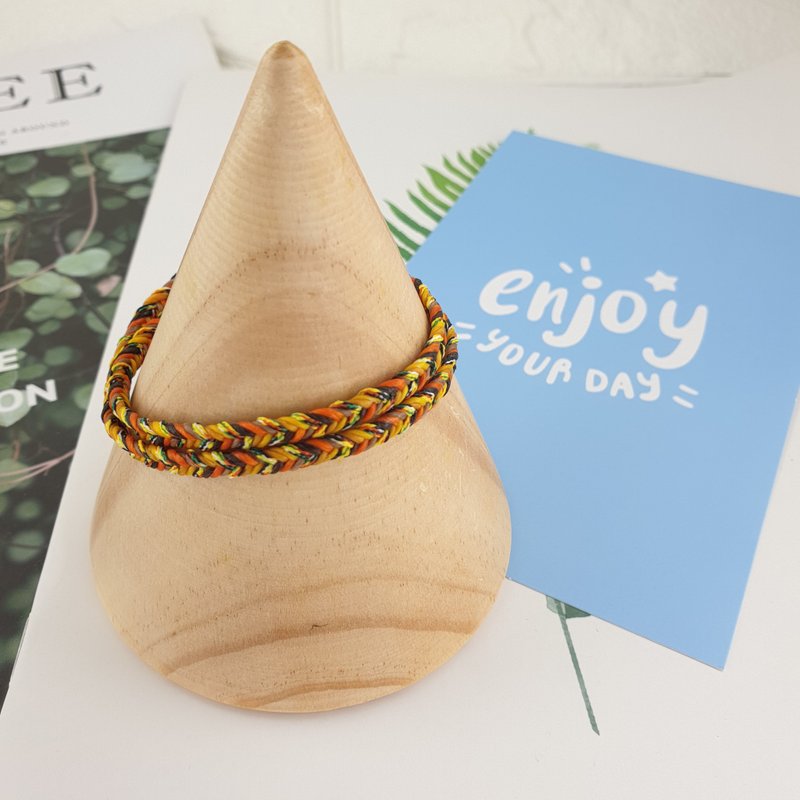 Z-89泰国蚕丝蜡线(双层缠绕) @内含五色线 冲浪脚绳 幸运手环 - 手链/手环 - 防水材质 