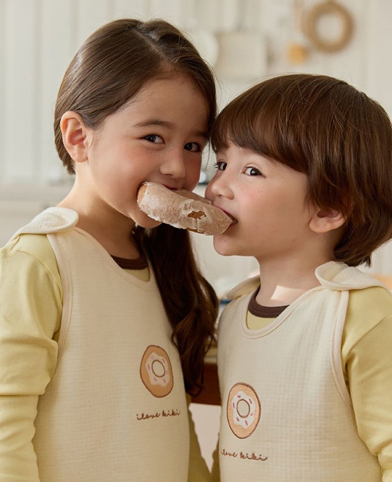 甜甜圈分享日-【长版】暖芯背心童装-K613S - 童装上衣 - 棉．麻 红色