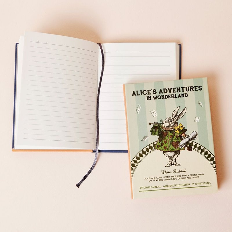 7321Design-Lovely经典童话条纹精装本-红心兔,7321-09660 - 笔记本/手帐 - 纸 绿色