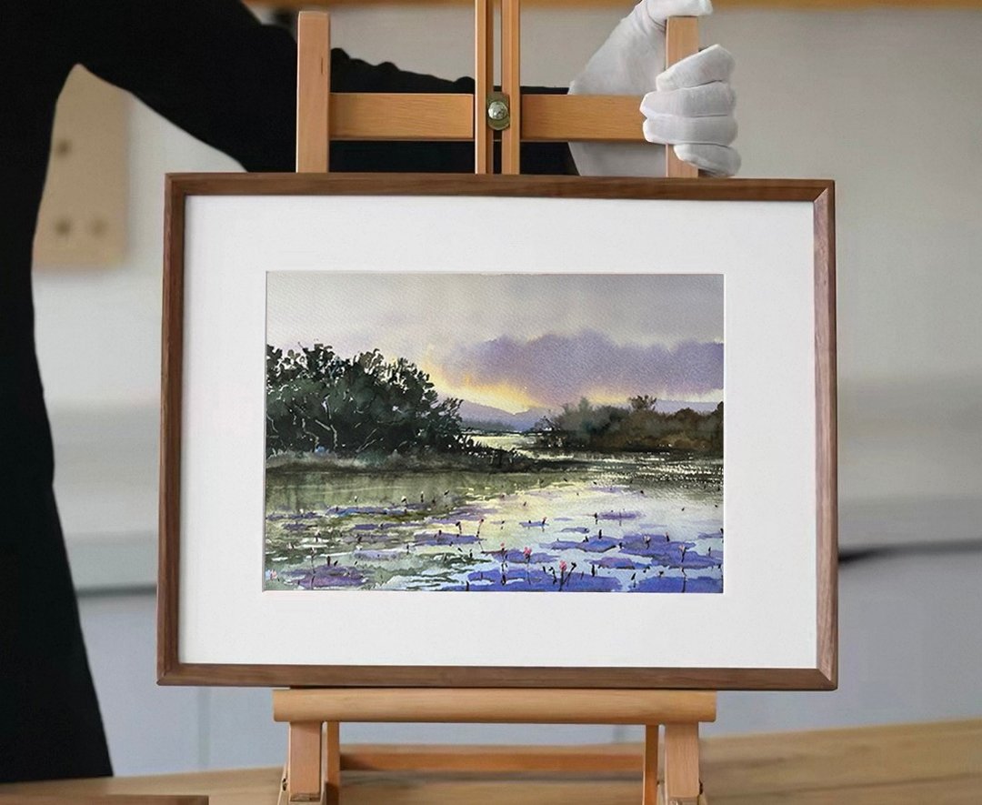 为你种下一片宁静 | 疗愈水彩系列 水彩原画 - 海报/装饰画/版画 - 纸 白色
