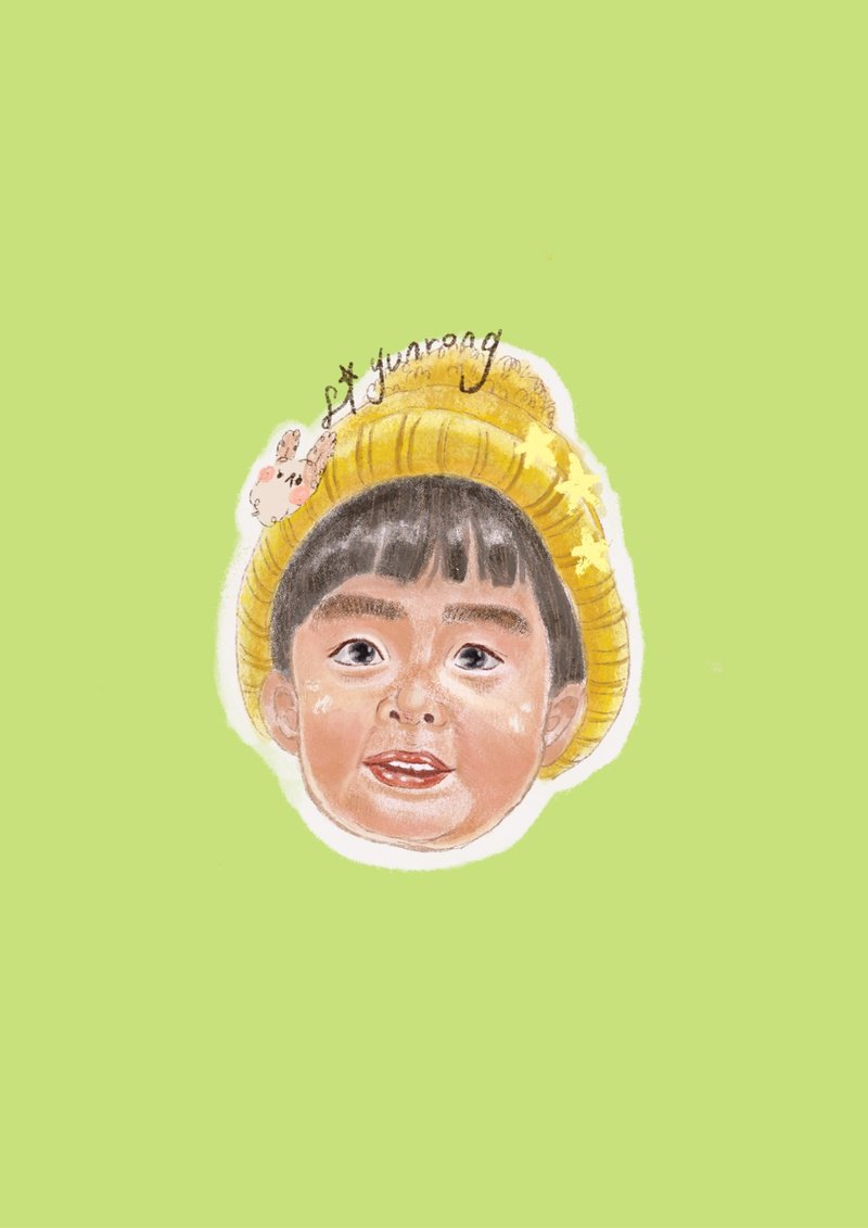 数位人物似颜绘 - 订制画像 - 其他材质 