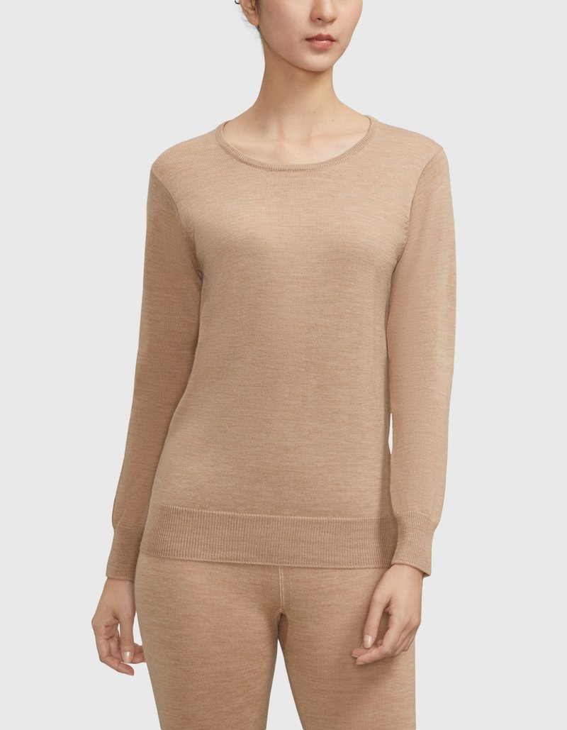 挚尊羊毛 - 厚装女装圆领长袖 - 女装针织衫/毛衣 - 羊毛 