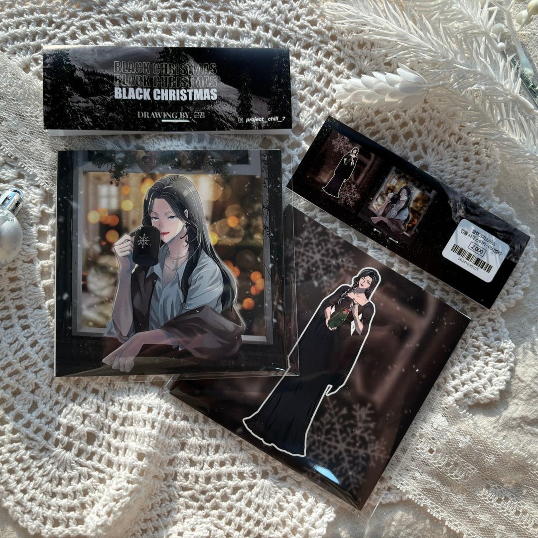 Isabela 人物方形贴纸 - 贴纸 - 纸 黑色