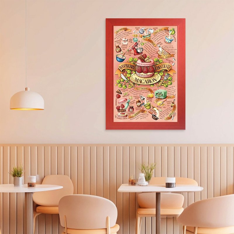 【缤纷马卡龙】福利品/古依平/含框/博物馆级艺术微喷/复制画 - 海报/装饰画/版画 - 纸 绿色