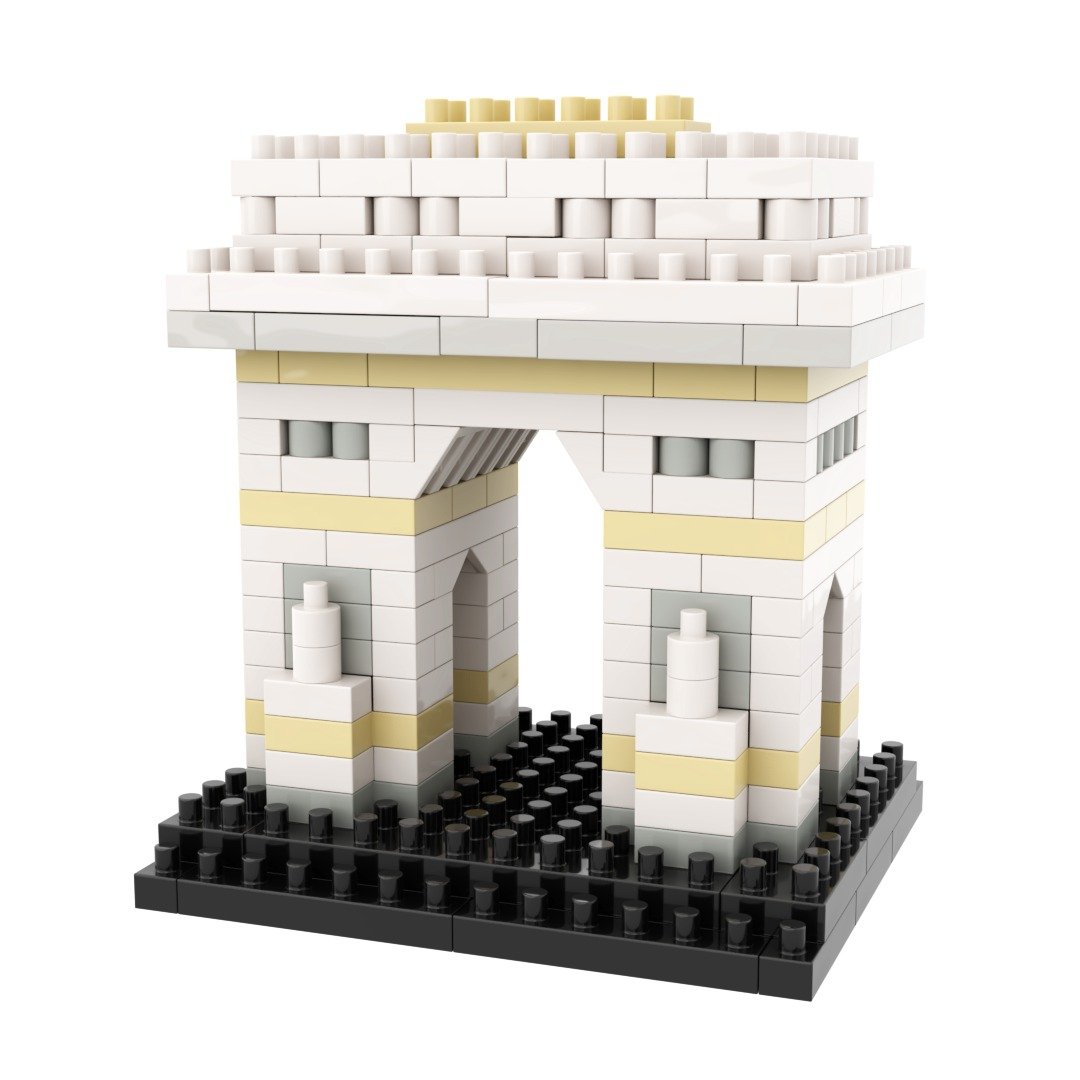 Archbrick 巴黎凯旋门微积木 Nanoblock - 玩偶/公仔 - 塑料 多色
